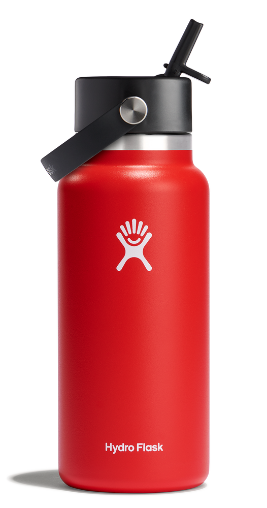 Hydro Flask W32BFS612 Wide Mouth Insulated Water Bottle w/ Flex Straw Cap