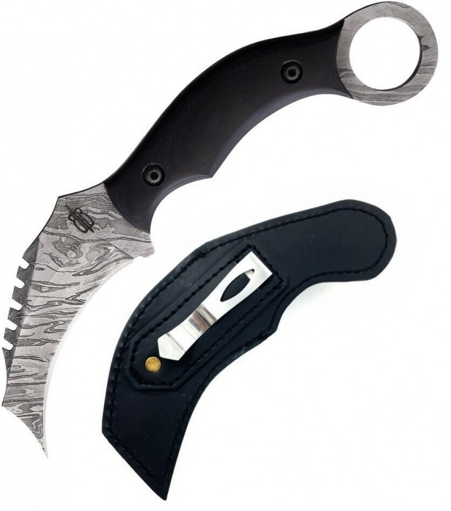 BNB Knives BNB1230KMB Damascus Venom Karambit