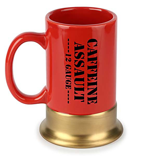 Caliber Gourmet CBG-M-1008 Caffeine Assault Mug 12 Gauge