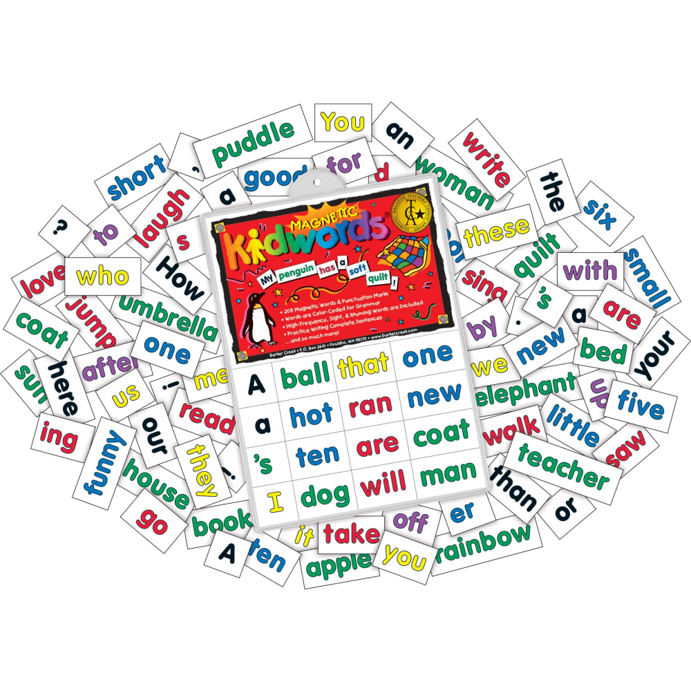 BARKER CREEK PUBLISHING, INC. Barker Creek LM2600  Magnets, Learning Magnets, High Frequency Words Set, Grades Pre-K+, Pack Of 208