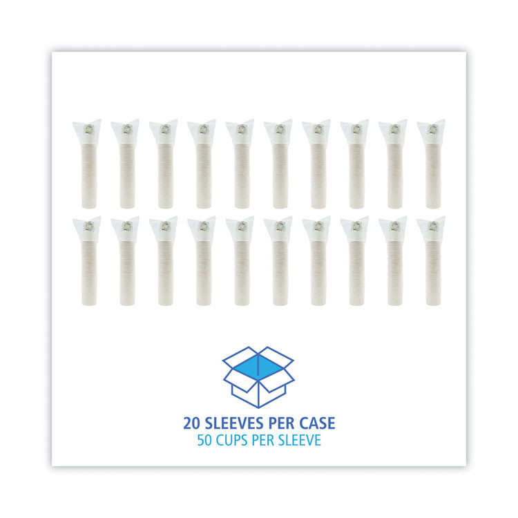 BOARDWALK DEER12HCUP Deerfield Printed Paper Hot Cups, 12 oz, 50/Sleeve, 20 Sleeves/Carton