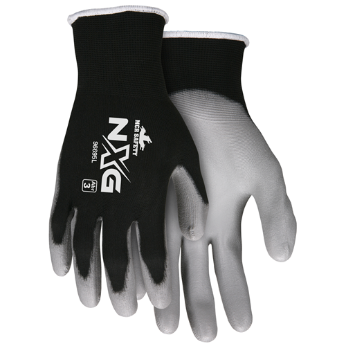 MCR Safety 96695S Black Nylon,Gray PU Palm, Ltx Free,15g