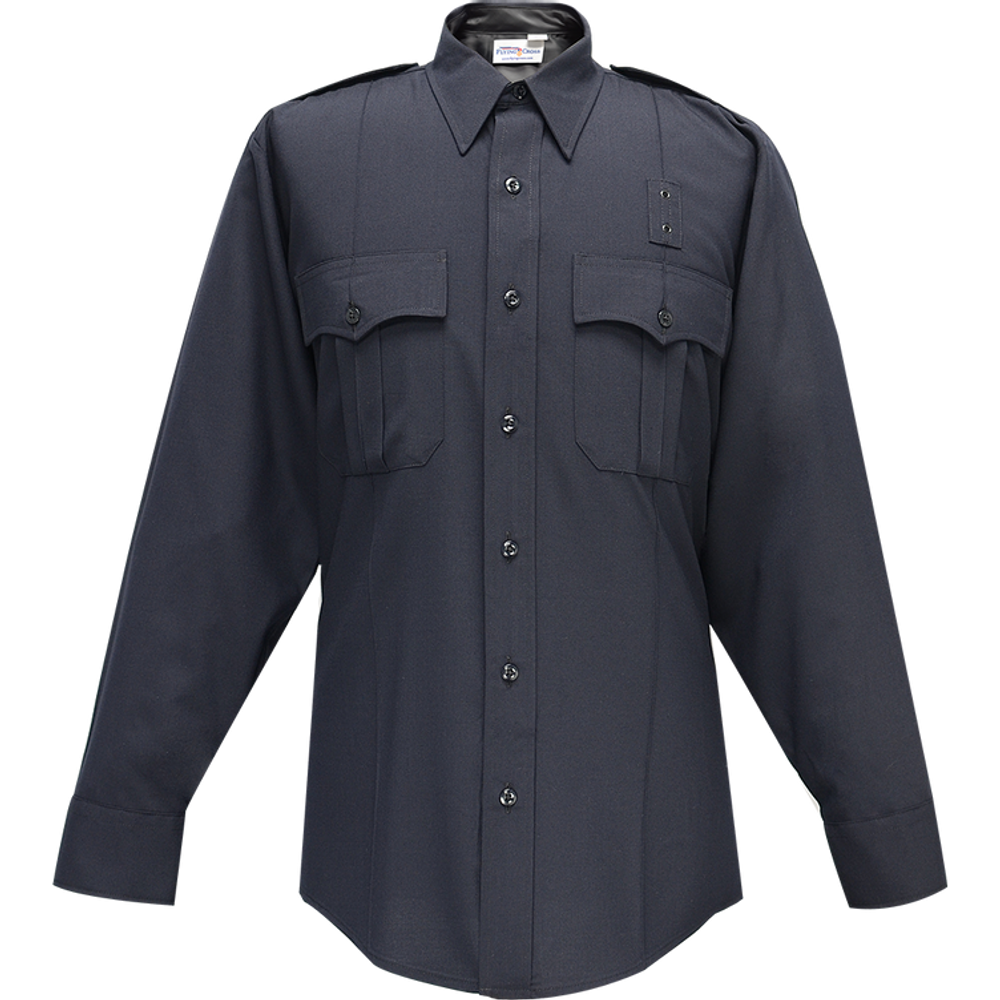 Flying Cross 07W84Z 86 15.0 32/33 Justice Long Sleeve Shirt w/ Zipper - LAPD Navy