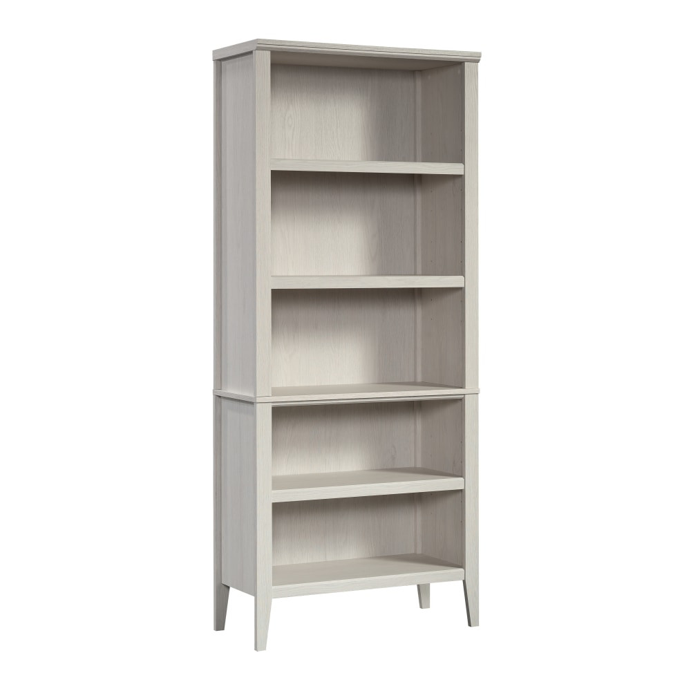 SAUDER WOODWORKING CO. 433634 Sauder Larkin Ledge 73inH 5-Shelf Open Bookcase, Glacier Oak