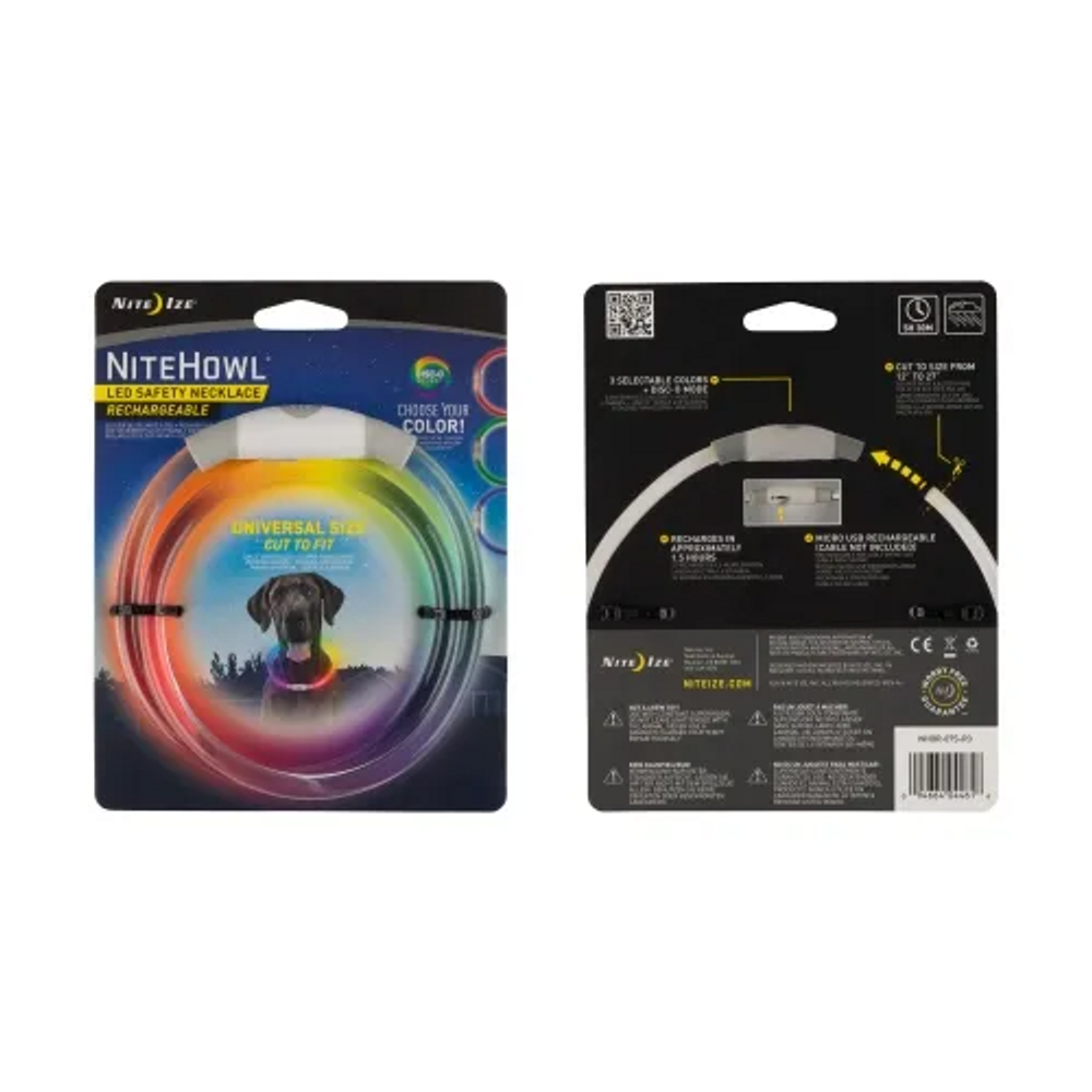 Nite-Ize NHOR-07S-R3 NiteHowl Rechargeable LED Safety Necklace - Disc-O Select