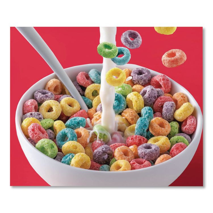 KELLOGG'S 01246 Froot Loops Breakfast Cereal, Single-Serve 1.5 oz Cup, 6/Box