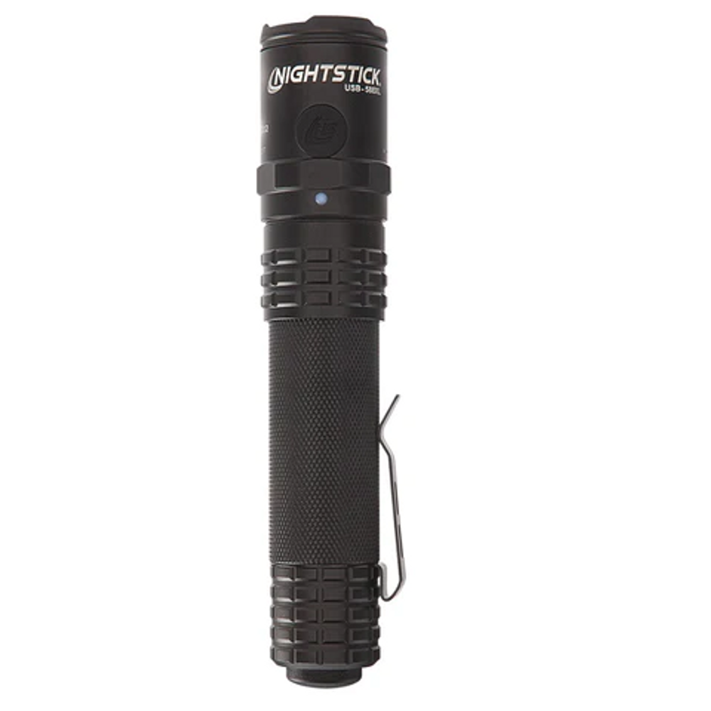 Nightstick USB-588XL USB Dual-Light Tactical Flashlight - Black