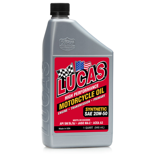 Lucas Oil 10702 Synthetic SAE High Performance Motorcycle Oil