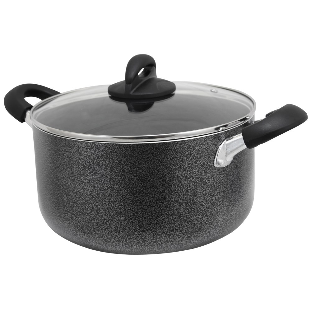 GIBSON OVERSEAS INC. Oster 995105875M  Clairborne 6-Quart Aluminum Dutch Oven, Charcoal Gray