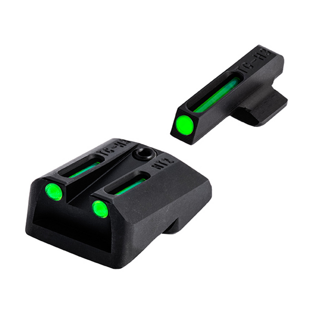 Truglo TG131NT3 TFO Sight Set for Novak 1911 .260/.500 - Green Front/Green Rear