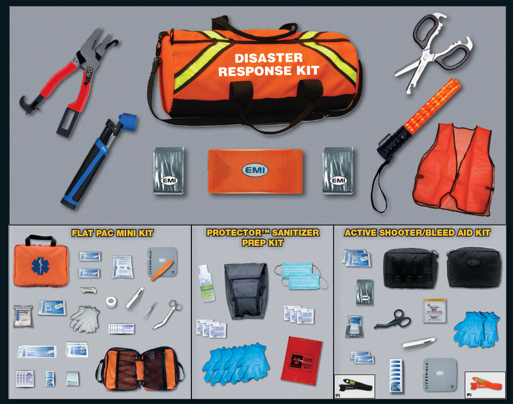 EMI - Emergency Medical 528 Disaster Response Kit with S.T.A.T. Tourniquet