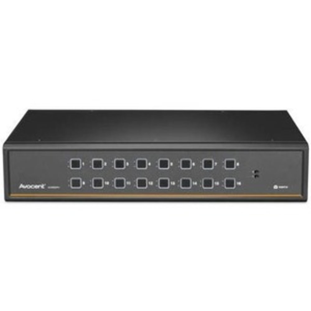 AVOCENT HUNTSVILLE CORP. SV2160DPH-400 Vertiv Avocent SwitchView Desktop KVM | 16 Port | Single Head | Universal Connector | TAA Compliant (SV2160DPH-400) - Desktop KVM Switches | Zero Delay Switching | Universal Video Connector | USB Port | TAA Comp