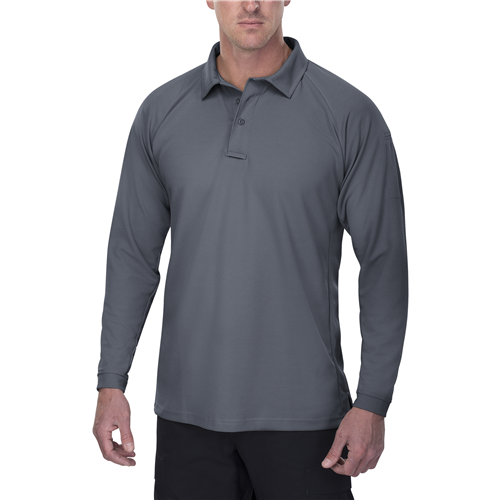Vertx VTX4020PGYLARGE Vertx Coldblack Men's Long Sleeve Polo