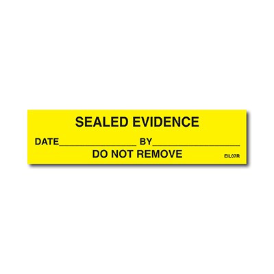 Sirchie EIL07R SEALED EVIDENCE Labels