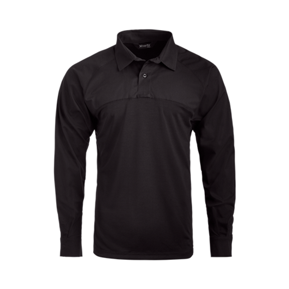 Vertx VTX8255BKXSMALLREG Fusion Flex Performance Hybrid Shirt - Long Sleeve