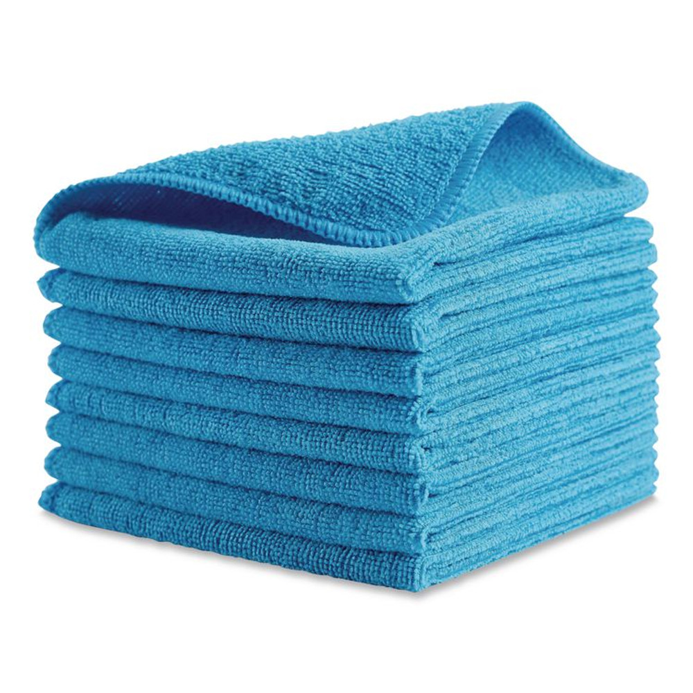 RUBBERMAID COMMERCIAL PROD. 1820579 Microfiber Cleaning Cloths, 12 x 12, Blue, 24/Pack