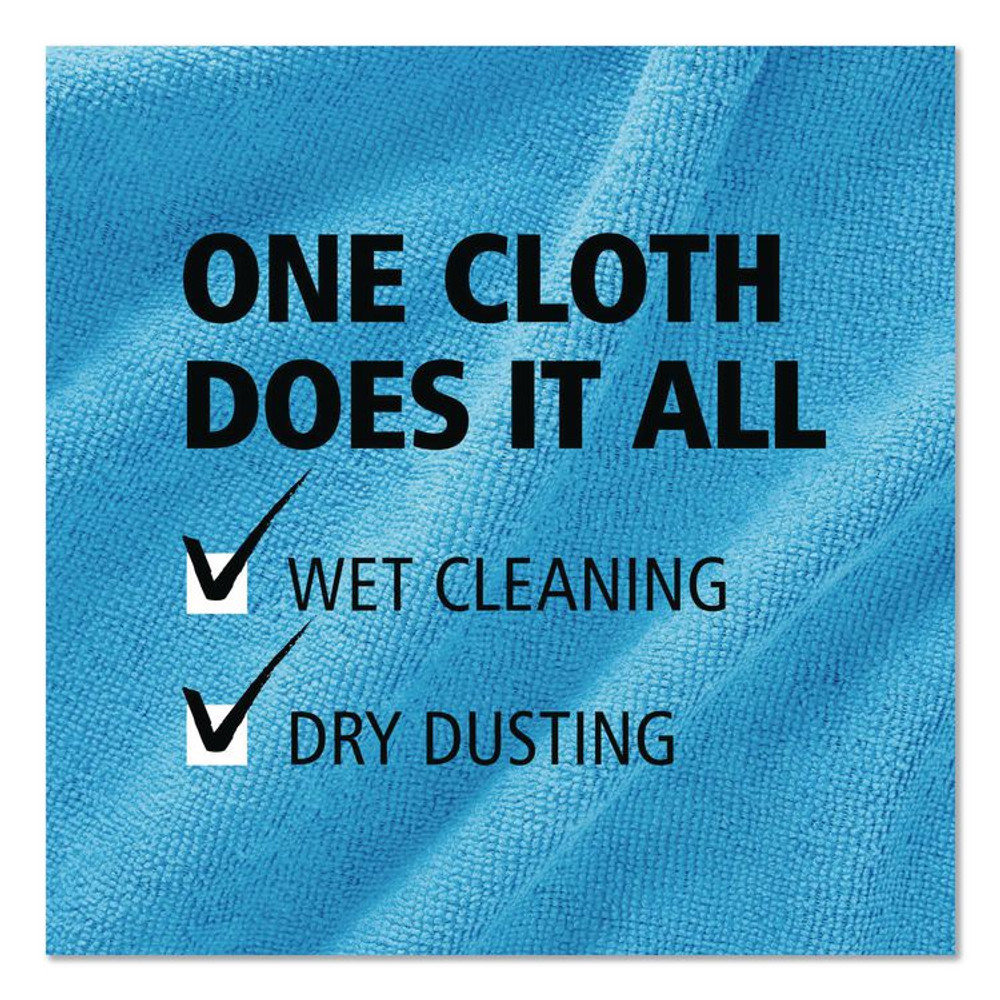 RUBBERMAID COMMERCIAL PROD. 1820579 Microfiber Cleaning Cloths, 12 x 12, Blue, 24/Pack
