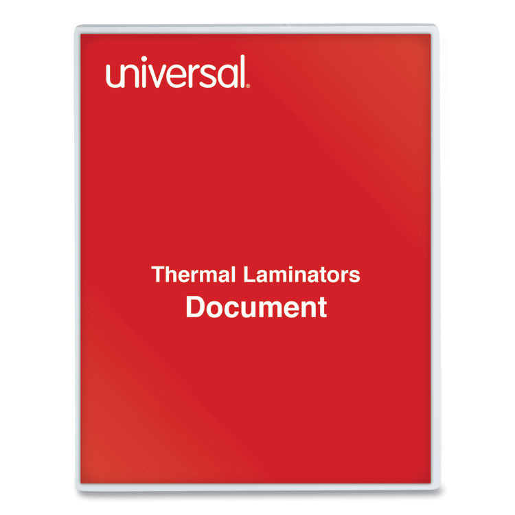 UNIVERSAL OFFICE PRODUCTS 84624 Laminating Pouches, 5 mil, 9" x 11.5", Gloss Clear, 100/Pack
