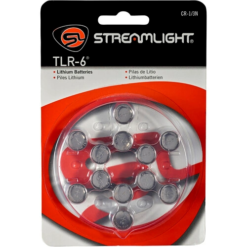 Streamlight 69281 CR 1/3N Lithium Batteries for TLR6 - 12 Pack
