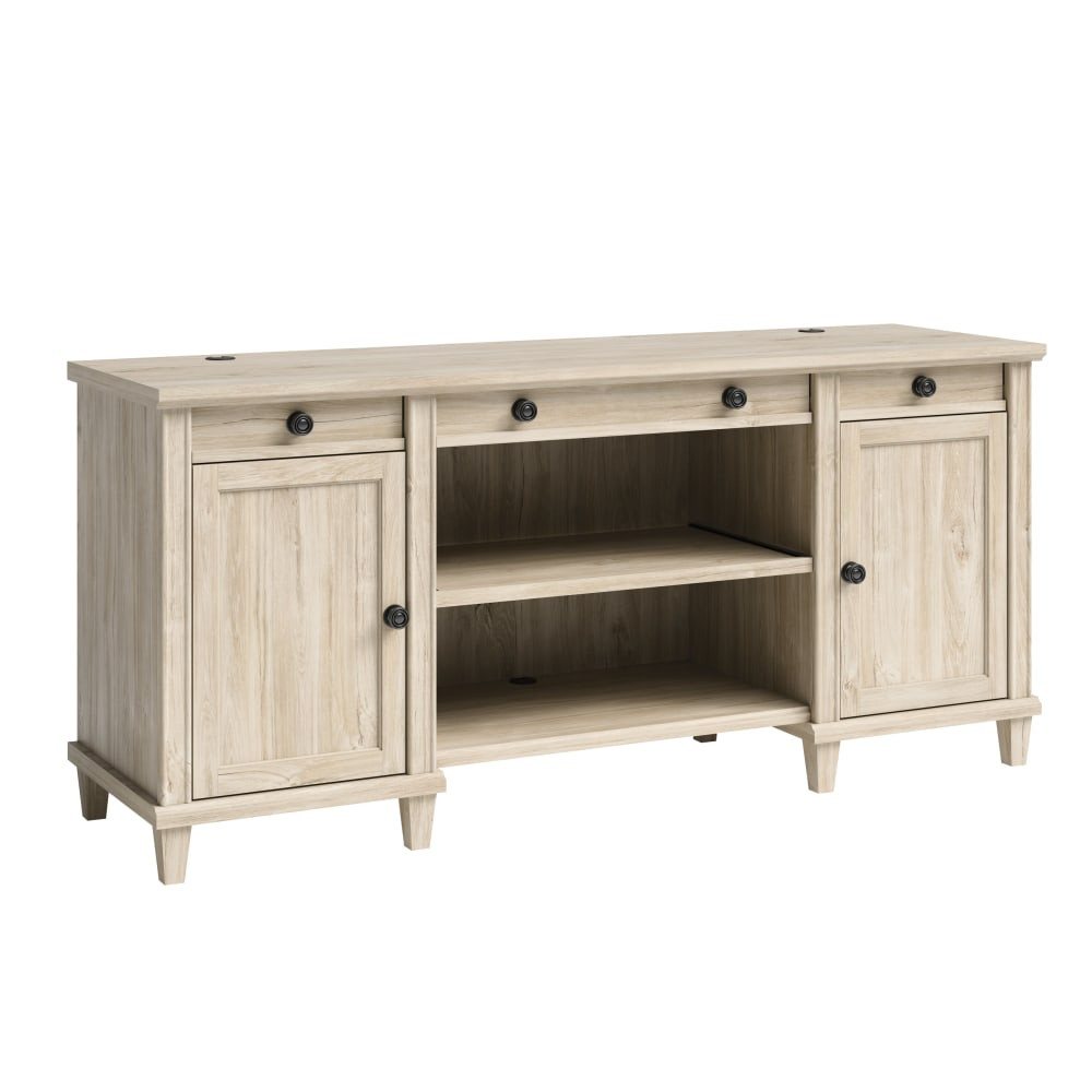 SAUDER WOODWORKING CO. 428247 Sauder Hammond 66inW Computer Credenza, Chalk Oak