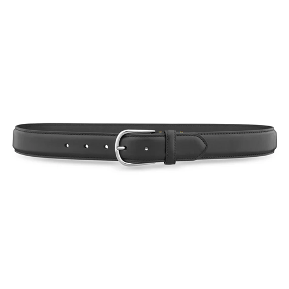 Dutyman 101-54 1-3/8"" Black Plain Leather Casual Belt