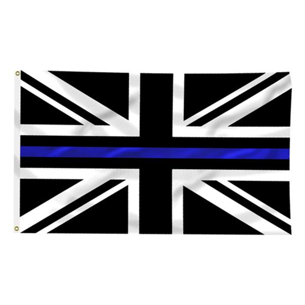 Thin Blue Line BLUE-UK-3X5 Thin Blue Line UK Flag, 3 x 5 Ft