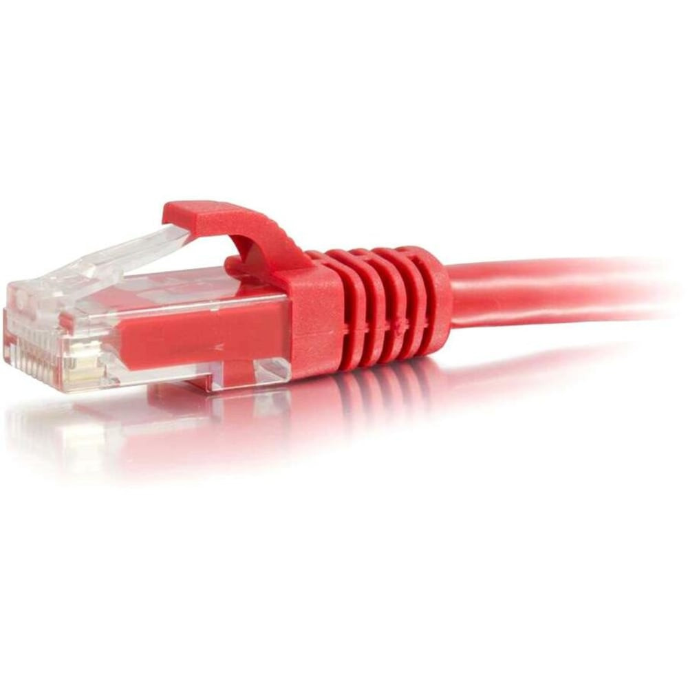 LASTAR INC. C2G 00422 -6ft Cat5e Snagless Unshielded (UTP) Network Patch Cable - Red - Category 5e for Network Device - RJ-45 Male - RJ-45 Male - 6ft - Red