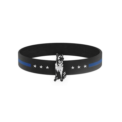 Thin Blue Line BR-K9-DOG-TBL-7 Bracelet - 7 inch - Thin Blue Line