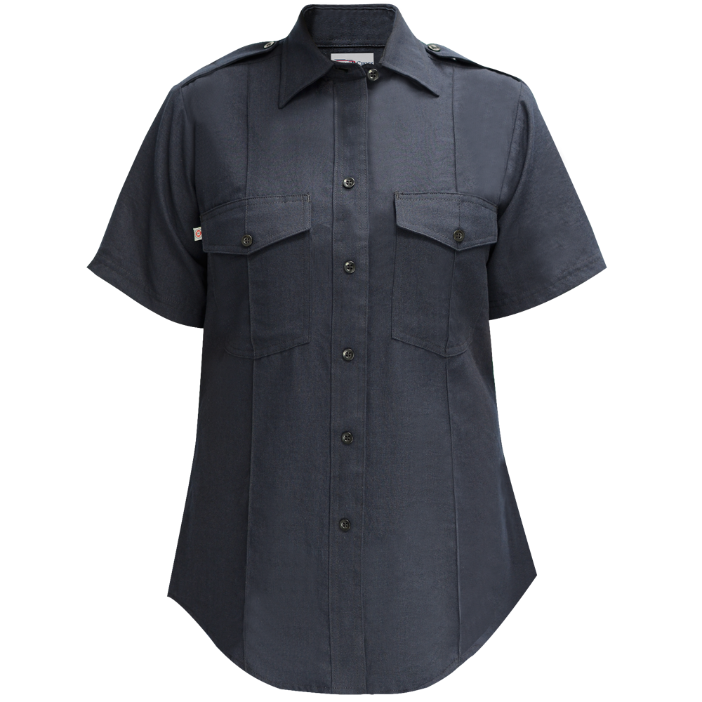 Flying Cross 9810 86 36 N/A NFPA Compliant Women's Nomex Short Sleeve Shirt - LAPD Navy