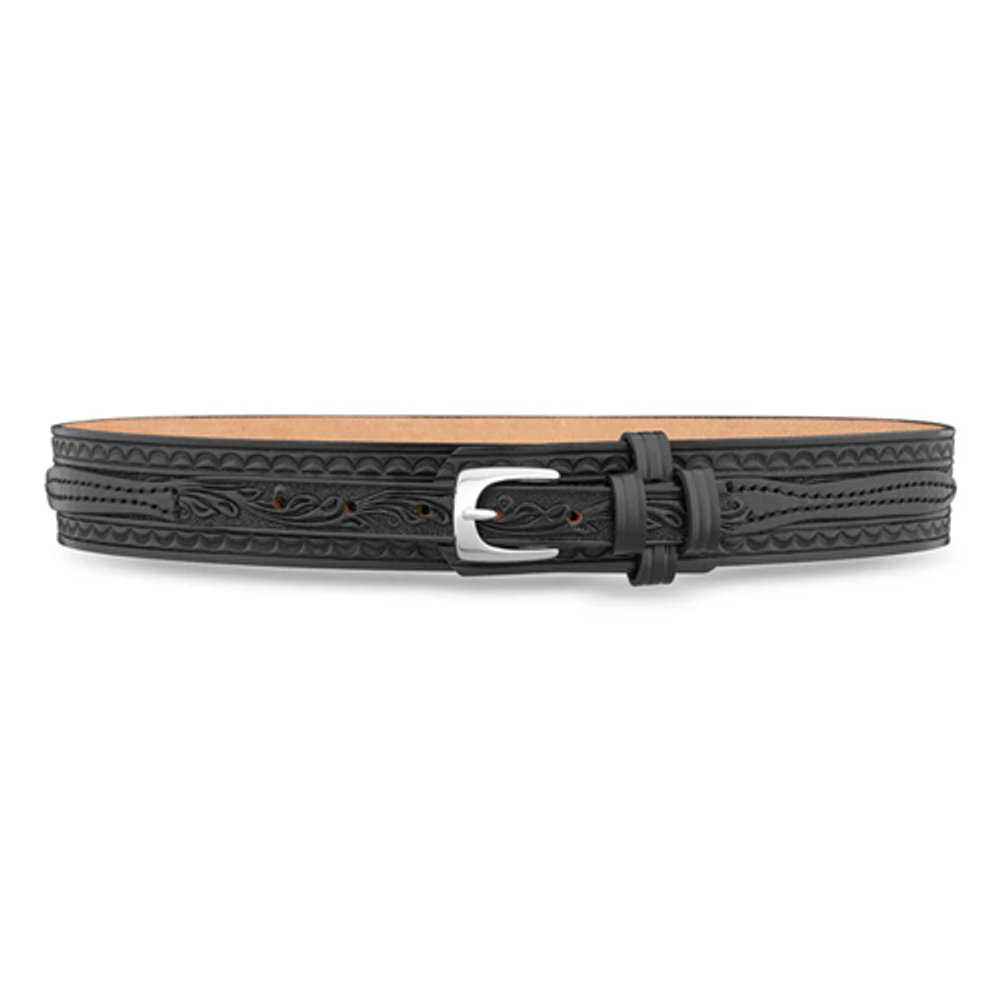 Dutyman 1761-48-9091 1-3/4"" Floral Ranger Belt with Nickel Buckle