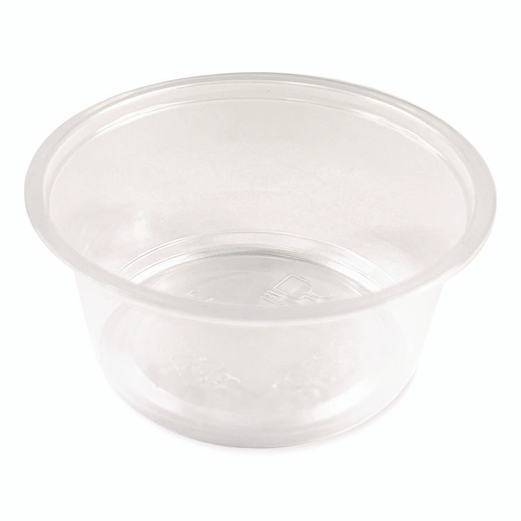 BOARDWALK PRTN325TS Souffle/Portion Cups, 3.25 oz, Plastic, Translucent, 2,500/Carton