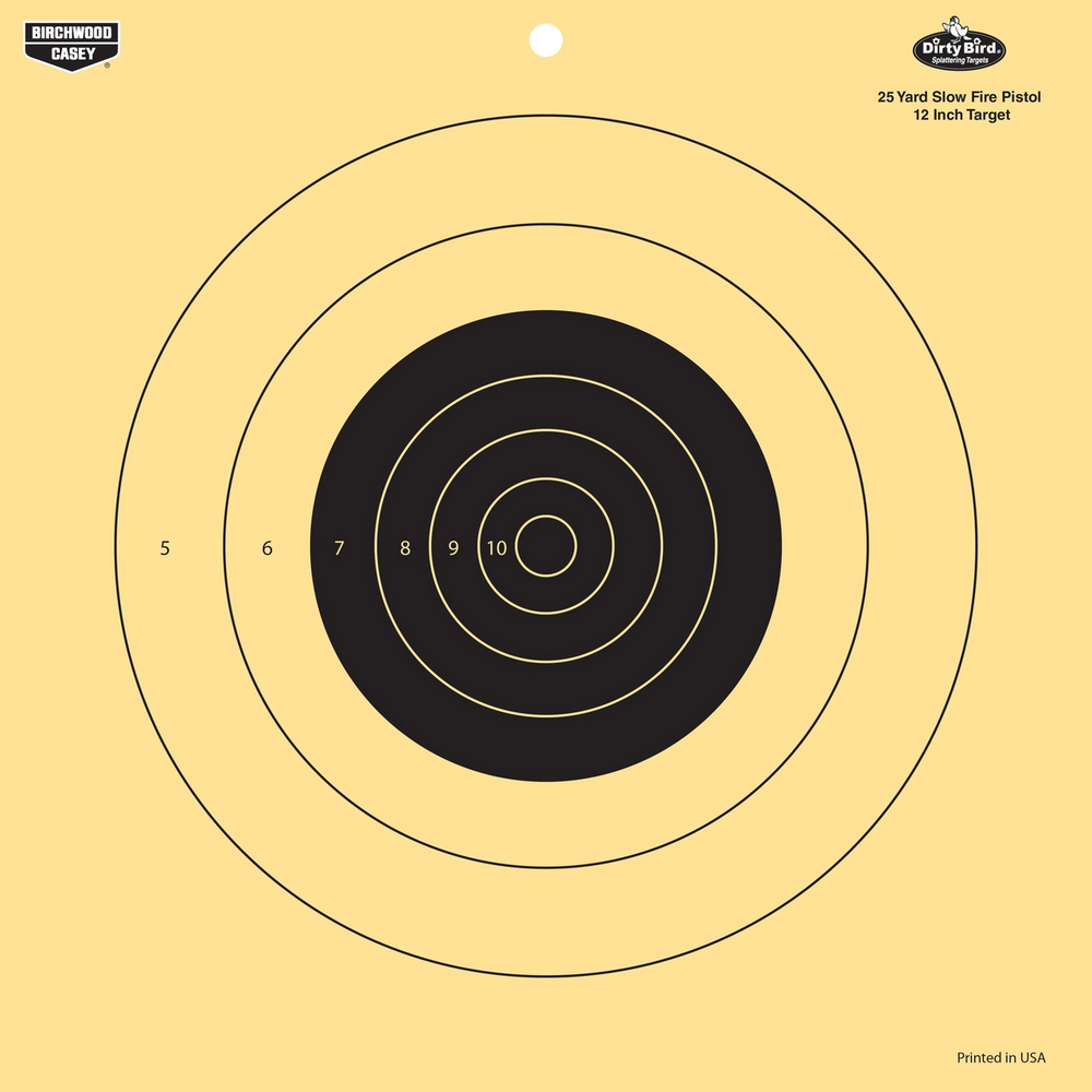 Birchwood Casey BC-35022 Dirty Bird 12 Inch 25 Yard Pistol Reactive Target - 12 Targets