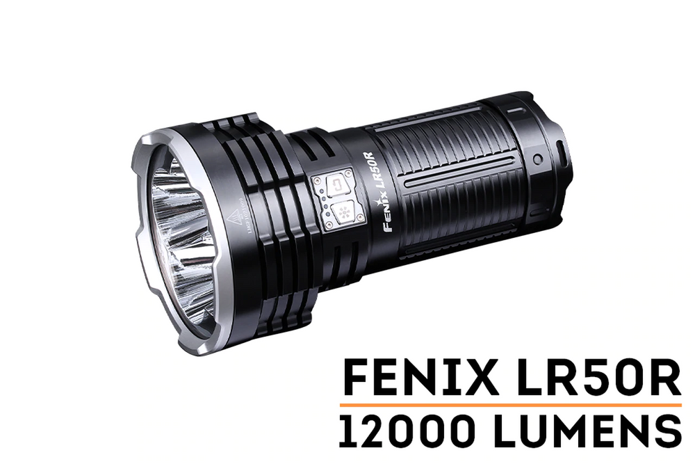Fenix LR50RXBK LR50R FLASHLIGHT – 12000 LUMEN SPOTLIGHT