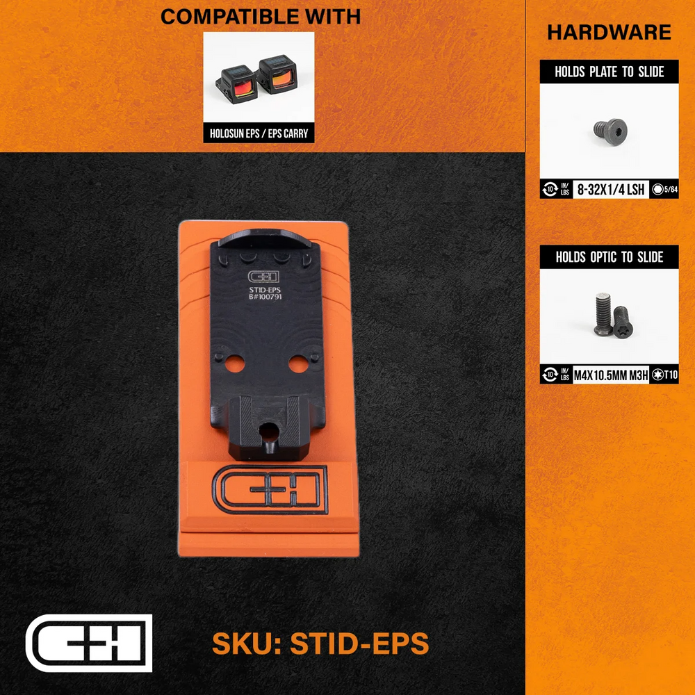 C&H Precision STID-EPS Optics Adapter Plate - Staccato Duo