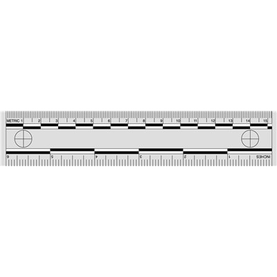 Sirchie PPS401 Sirchie - Photo Evidence Scales, 6"" Gray