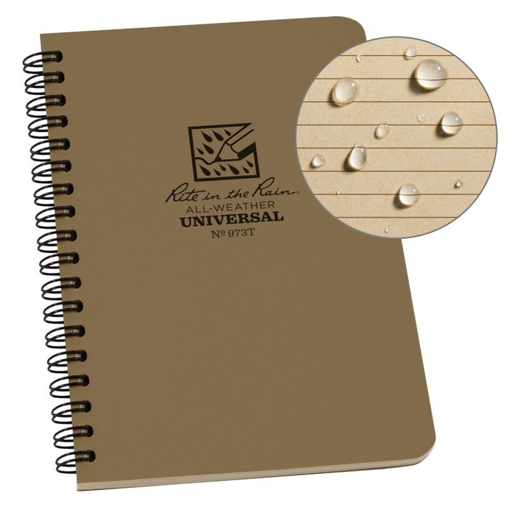 Rite in the Rain 973T Universal Side Spiral Notebook - Tan