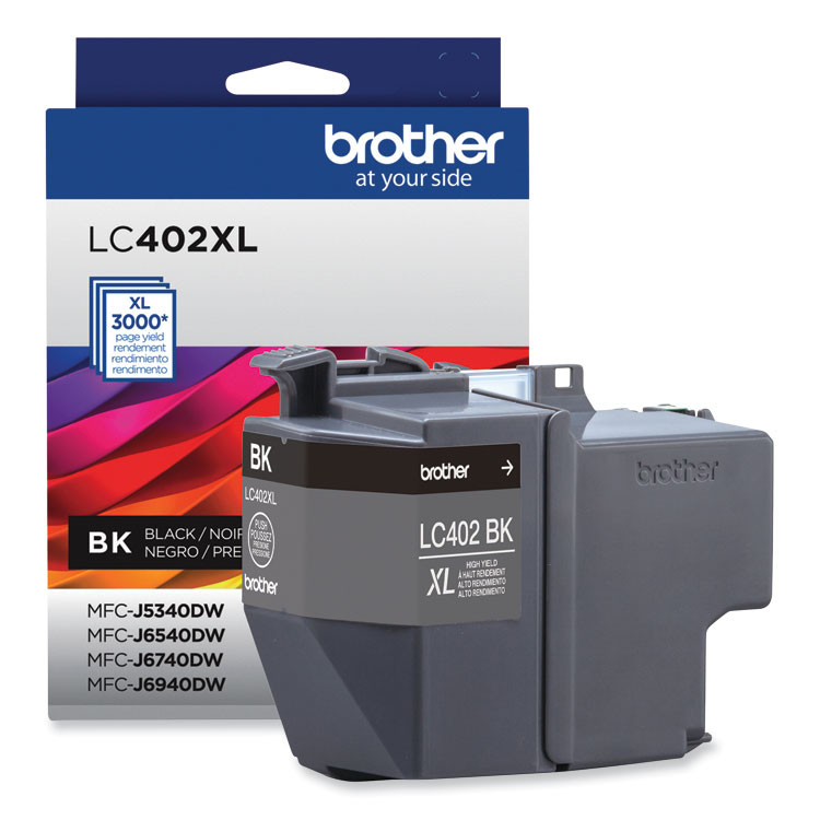 BROTHER INTL. CORP. LC402XLBKS LC402XLBKS High-Yield Ink, 3,000 Page-Yield, Black