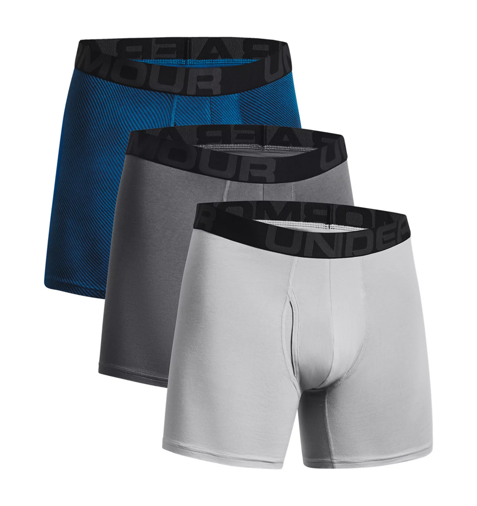 Under Armour 13636154262X Charged Cotton 6'' Boxerjock - 3-Pack