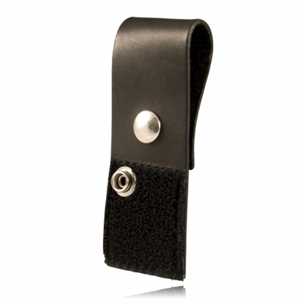 Boston Leather 5465-1 Epaulet Mic Holder 1 3/4 x 7 1/2, Hook and Loop and Snap