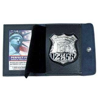 Perfect Fit 4000 Duty Leather Badge & ID Case - 3.00''x3.75''