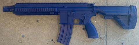 Blue Training Guns By Rings FS41610CS H&K 416 w/10 Barrel,Closed Stock Replica