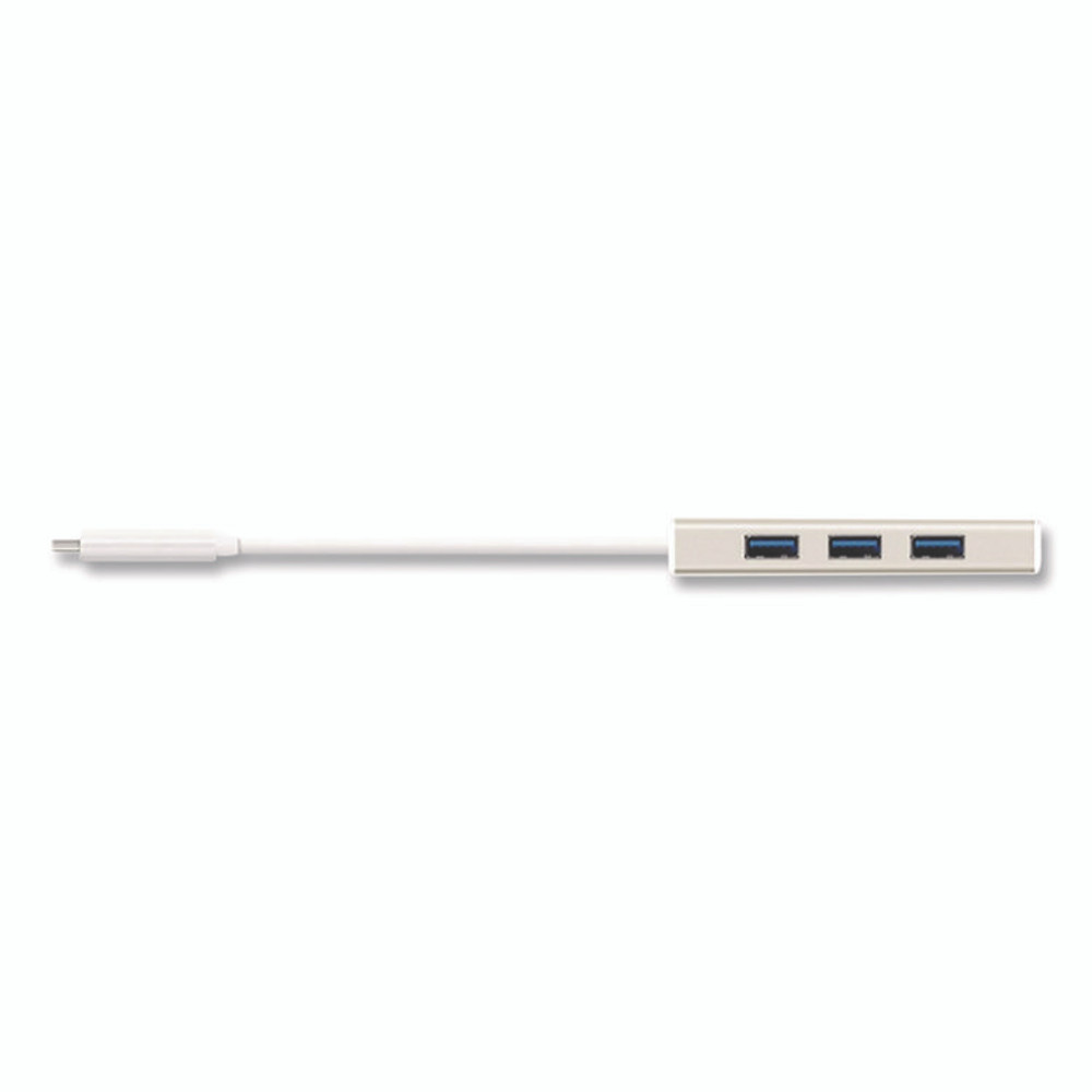 J5CREATE JCH347 USB-C Hub with SD/Micro SD Card Reader, 3 Ports, Silver