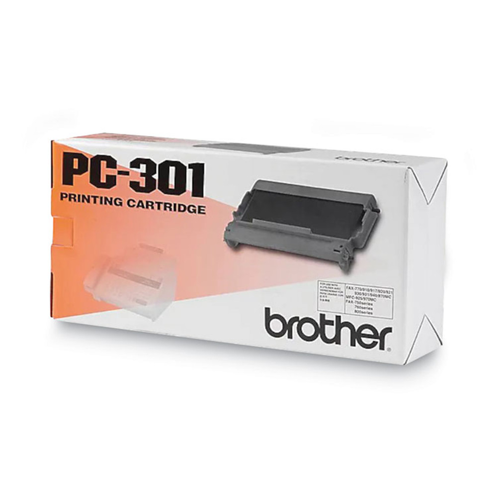 BROTHER INTL. CORP. PC-301 PC-301 Thermal Transfer Print Cartridge, 250 Page-Yield, Black