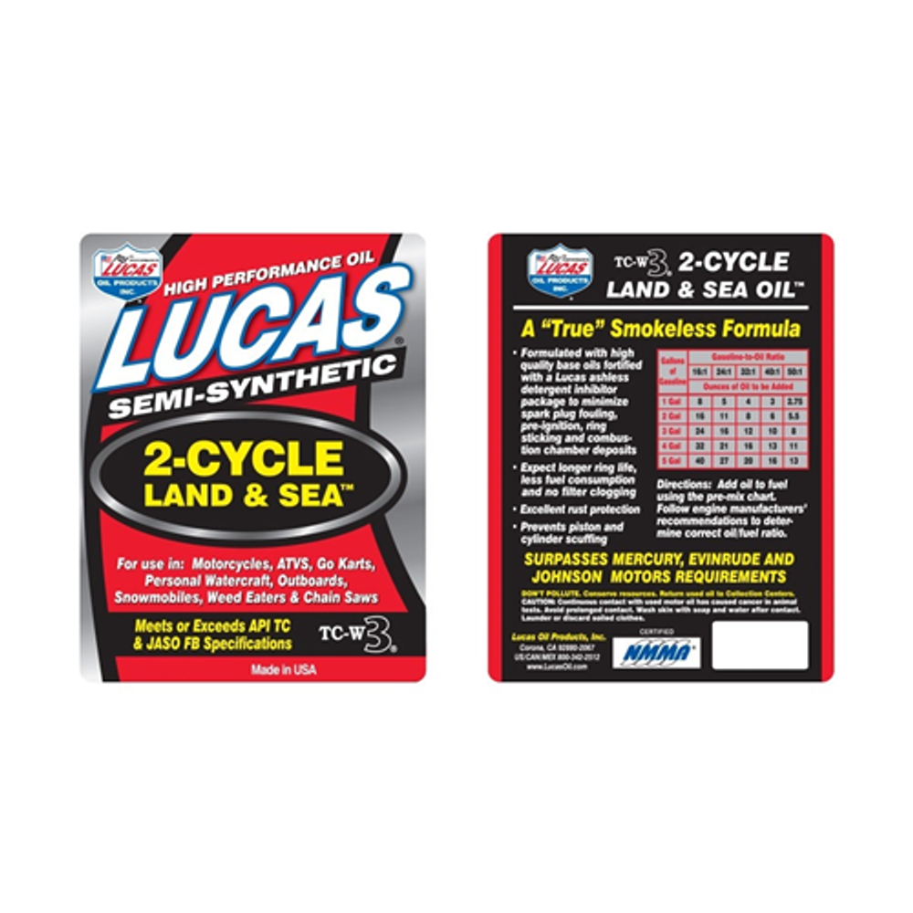 Lucas Oil 10470 2-Cycle Land & Sea Oil TC-W3