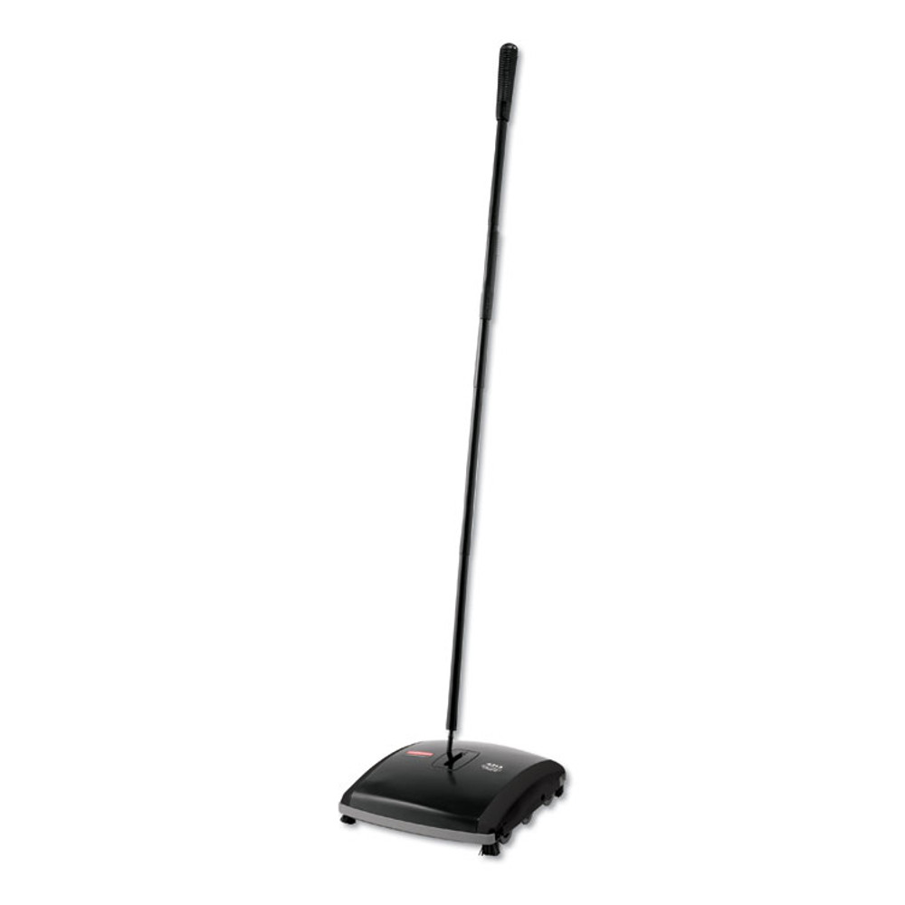 RUBBERMAID COMMERCIAL PROD. 4213-88 BLA Dual Action Sweeper, 44" Steel/Plastic Handle, Black/Yellow