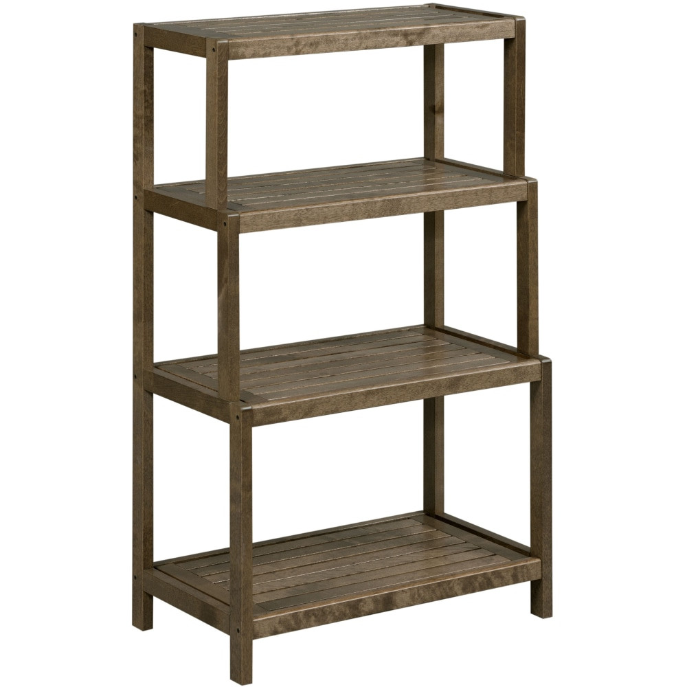 NEW RIDGE, LLC 2022-CHS New Ridge Home Goods Dunnsville 37inH 4-Tier Bookcase, Antique Chestnut