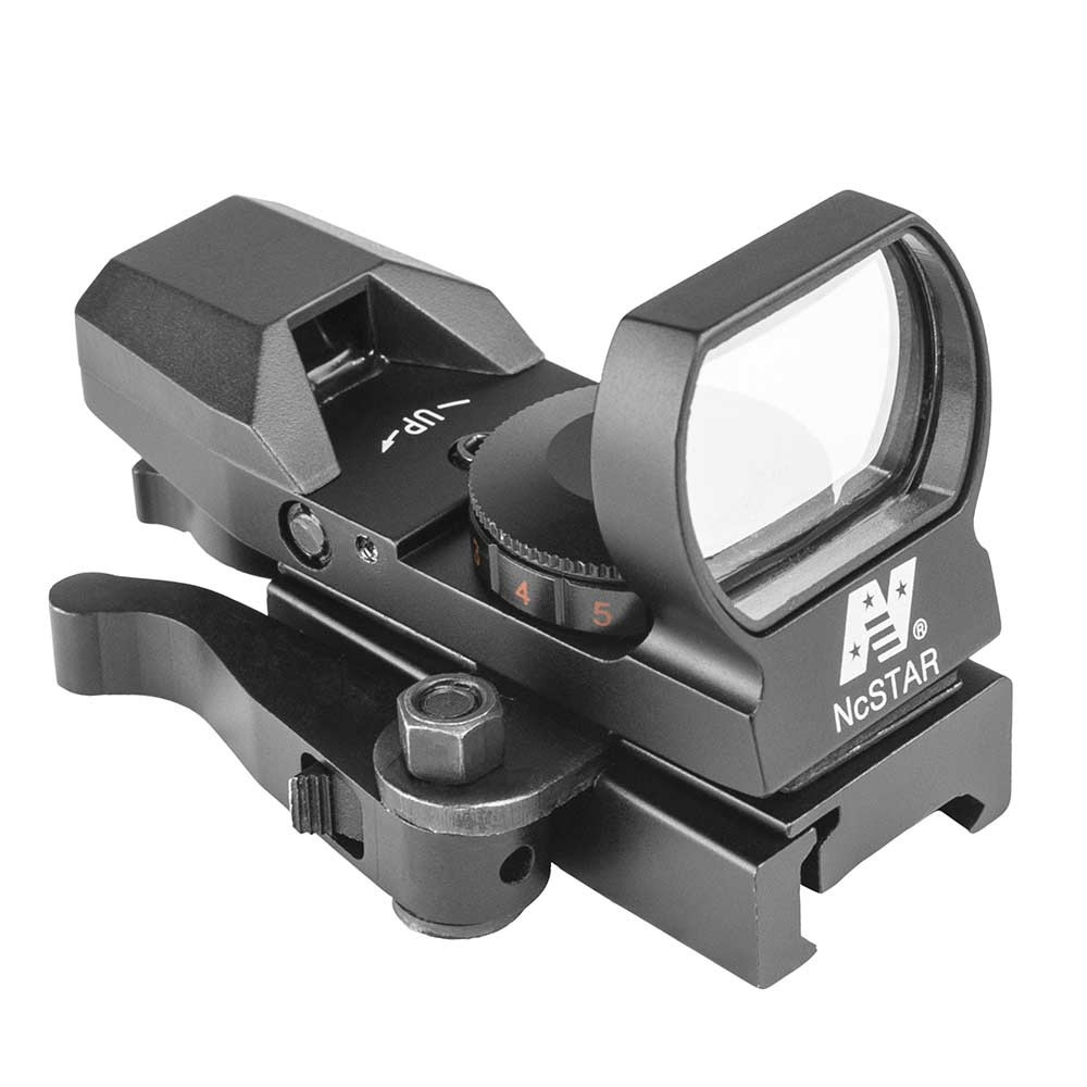 NcSTAR D4RGBQ Red & Green Reflex Sight with 4 Reticles and QR Mount