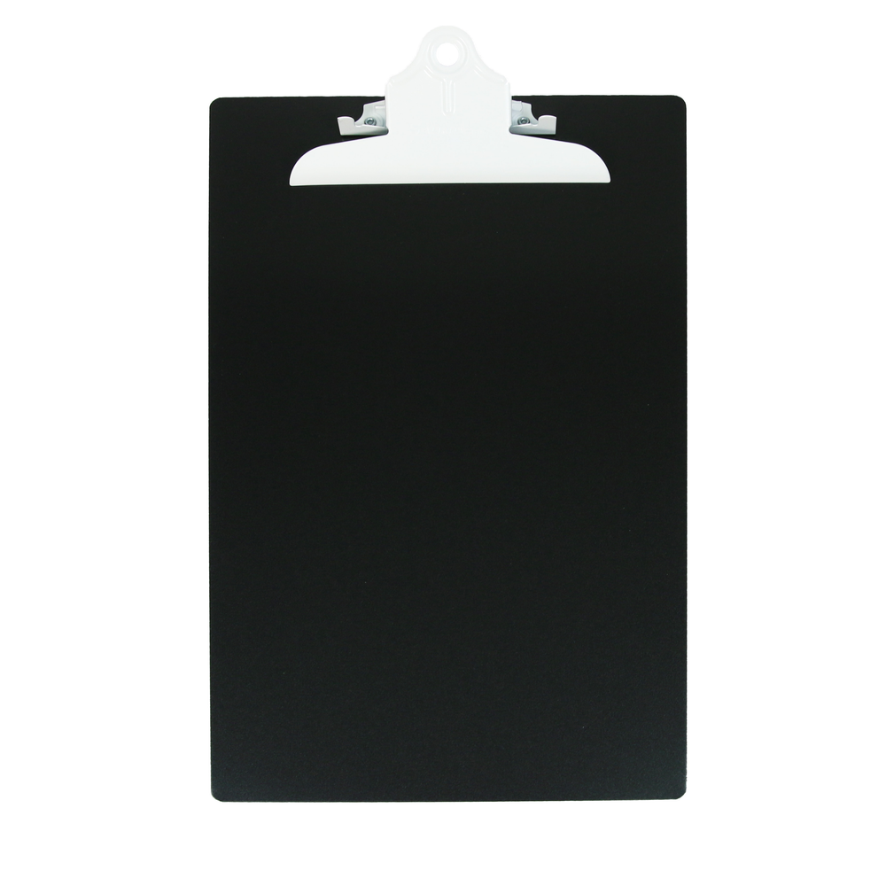 Saunders 24519 Legal Size Aluminum Clipboard w/ Clip - Black