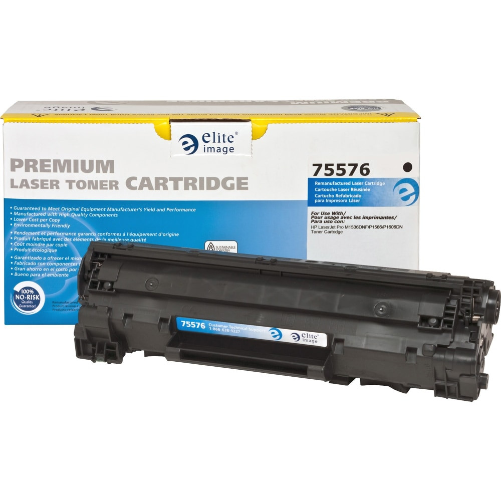 Elite Image ELI75576  Remanufactured Black Toner Cartridge Replacement For HP 78A, CE278A