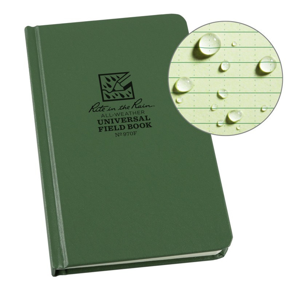 Rite in the Rain 970F Fabrikoid Universal Bound Book - 4.75 x 7.5 - Green